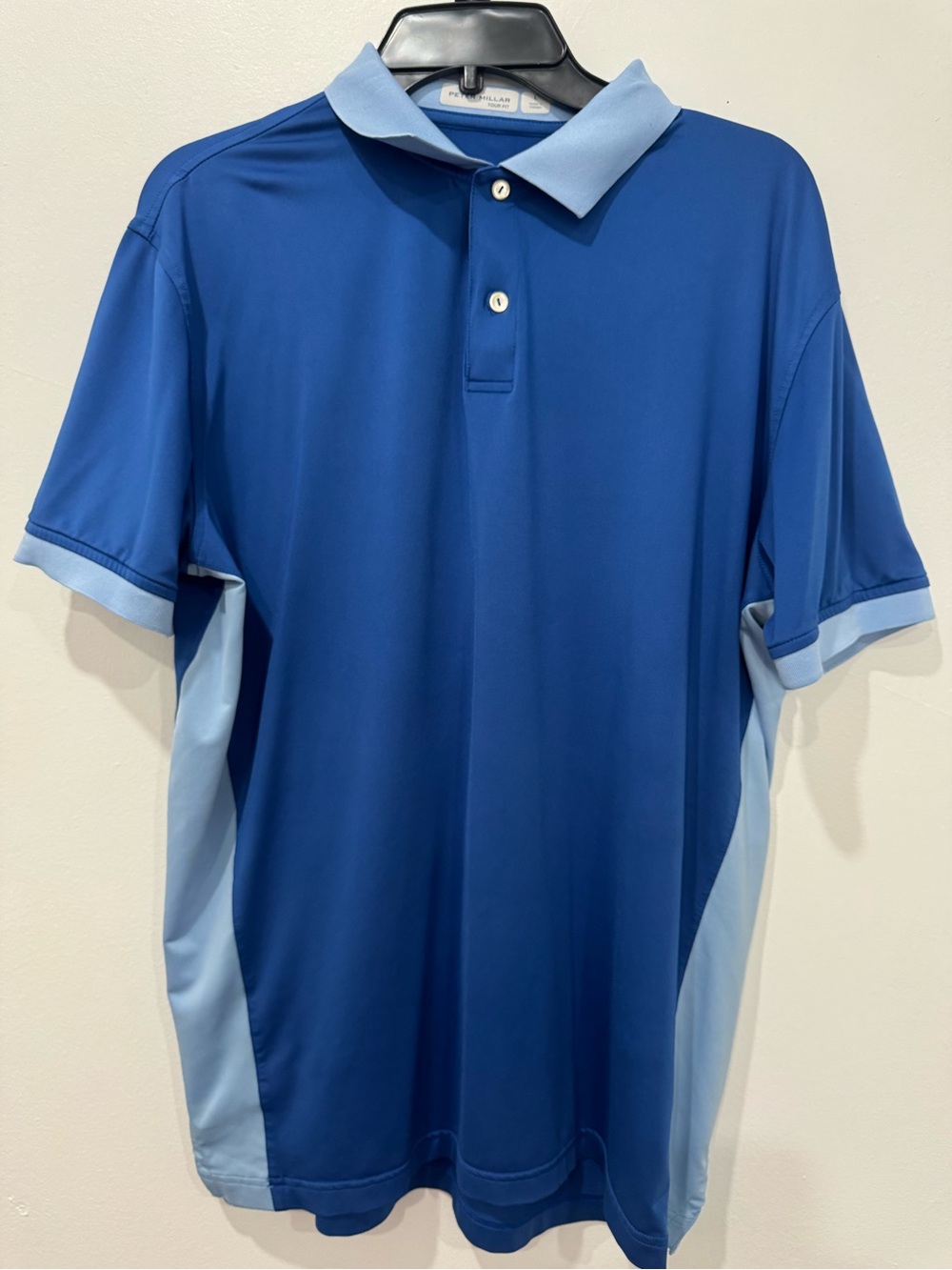 Peter Millar Two-Tone Blue Performance Polo